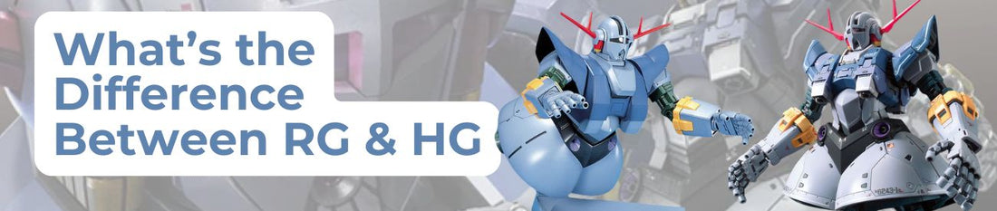 What is the difference between HG and RG Gundam kits?