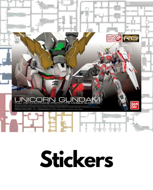 PART - RG Gundam Unicorn 1/144 - Sticker