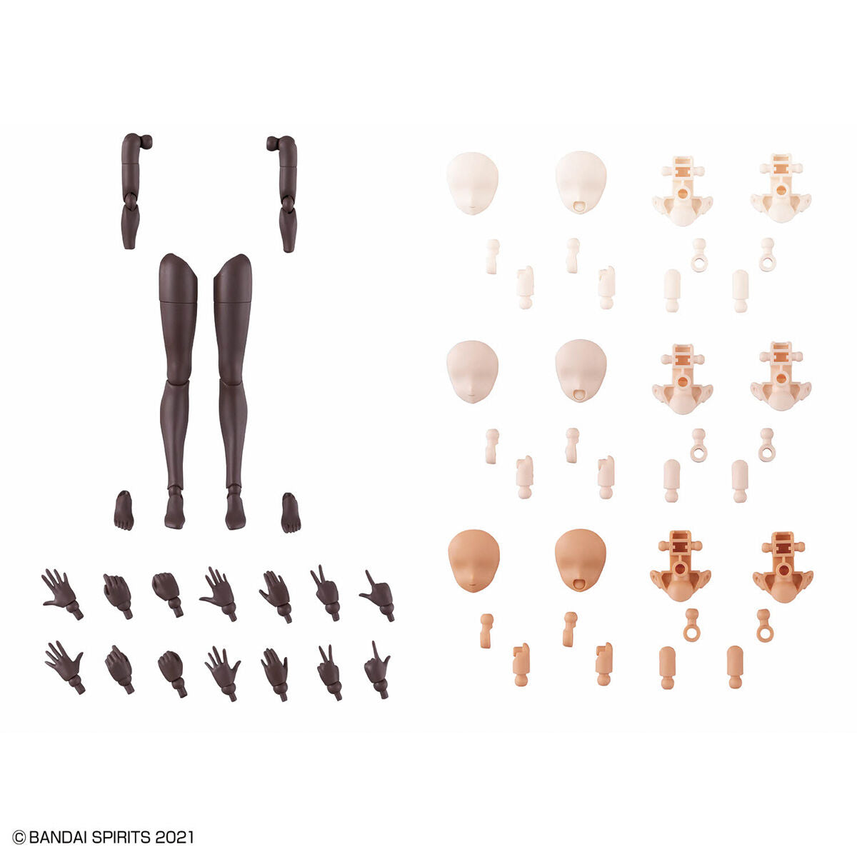 30MS Optional Body Parts Arm Parts & Leg Parts [Brown]