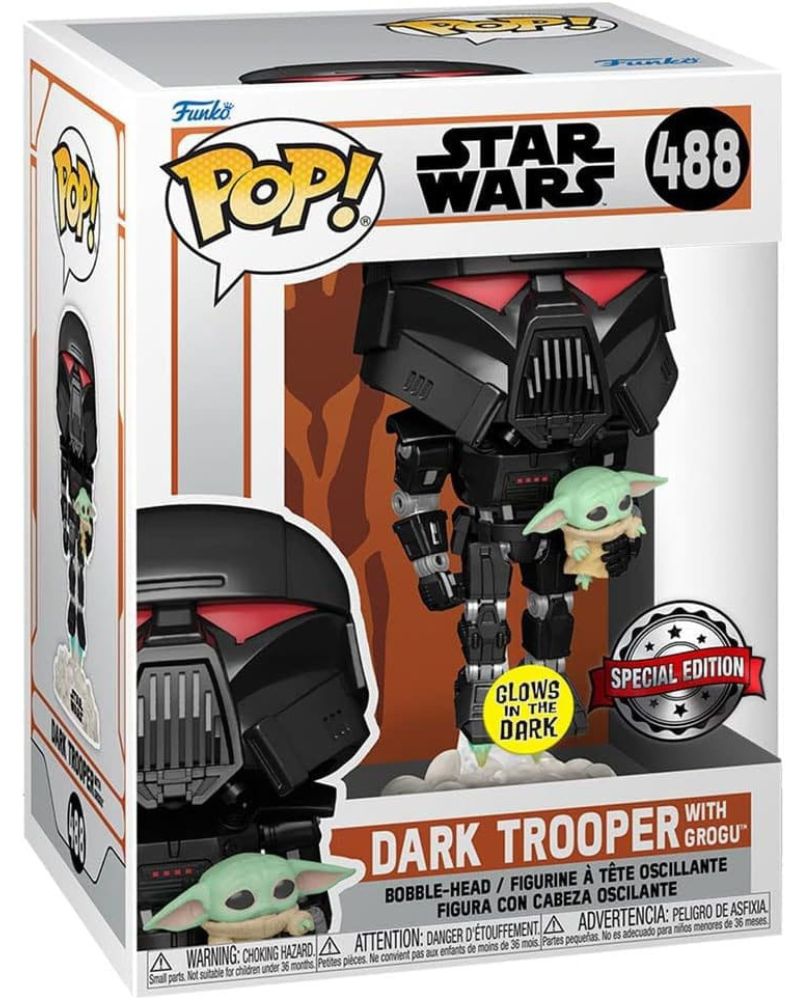 Dark Tropper with Child - Star Wars The Mandalorian Funko POP! 9cm