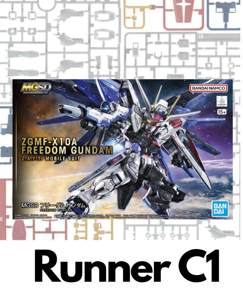 PART - MGSD Freedom Gundam - Runner C1