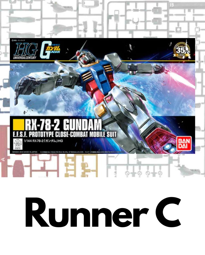 PART - HGUC Gundam RX-78-2 Revive 1/144 - Runner C