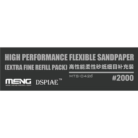 Meng Model - Flexible Sandpaper Refill Pack x 6