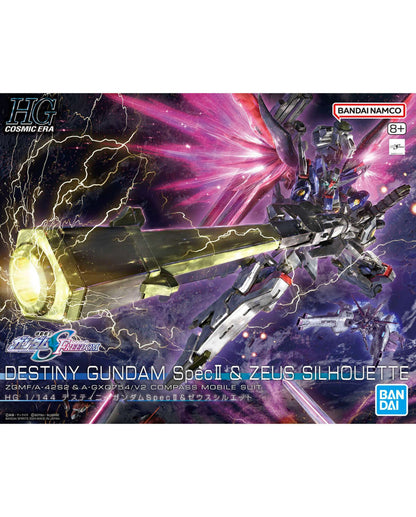 HG 1/144 Destiny Gundam Spec II & Zeus Silhouette