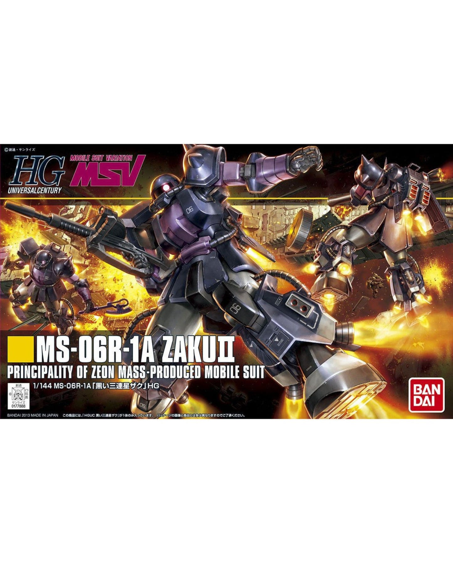 HGUC 1/144 MS-06R-1A Black Tri-Stars Zaku