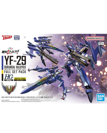 Hg Yf-29 Durandal Valkyrie Maximilian Full Set Pack 1/100