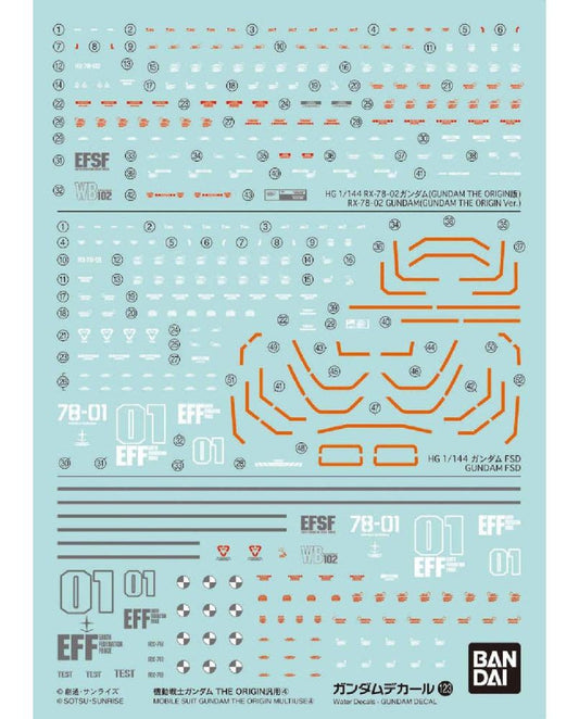 Gundam Decal No.123 Mobile Suit Gundam THE ORIGIN General Purpose 4