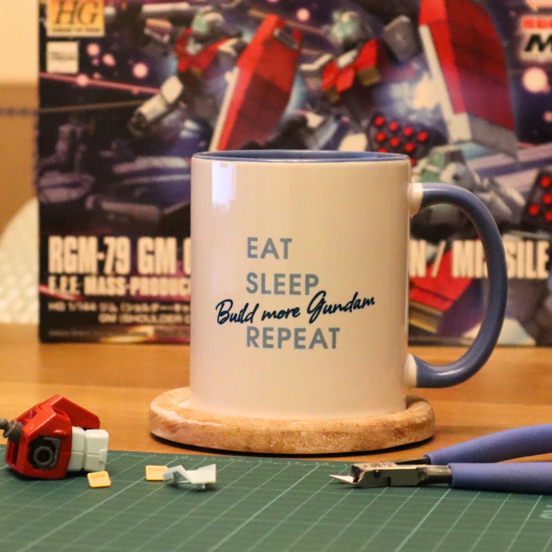 Eat, Sleep, Build more Gundam, Repeat - Mug