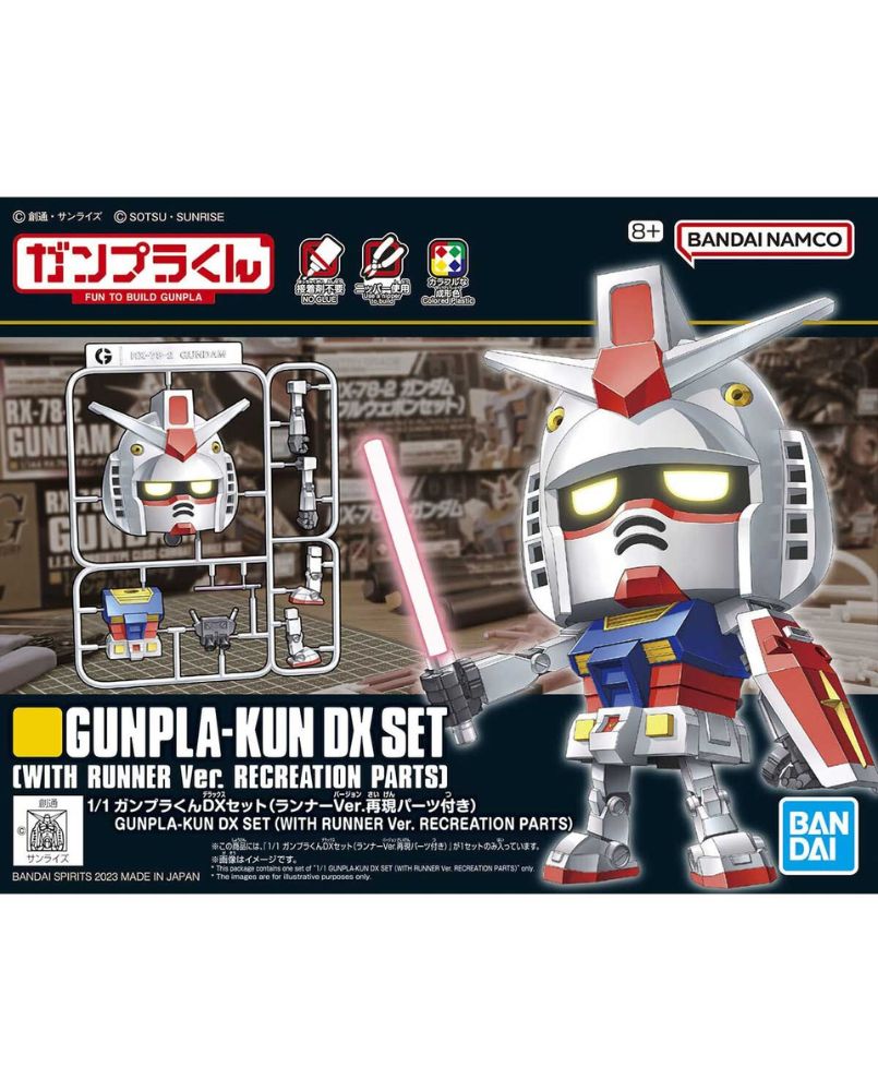 Gunpla-kun DX Set (with Runner Ver. reproduction parts)