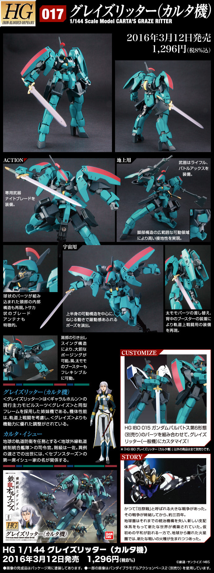 HG 1/144 Graze Ritter Carta's