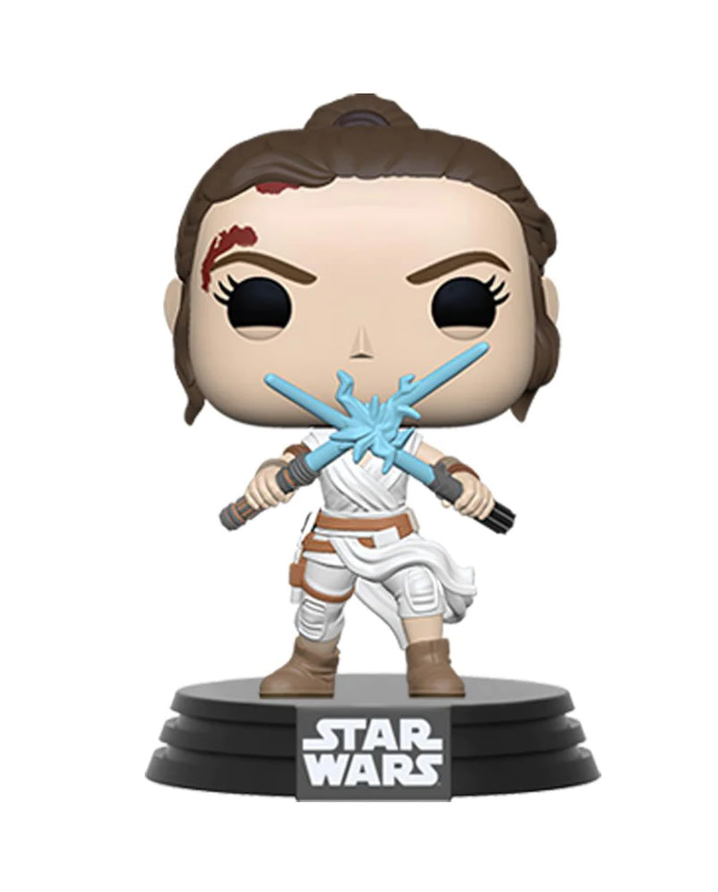 Rey 2 Light Sabers Star Wars Episode IX Funko POP! Figure 9 cm