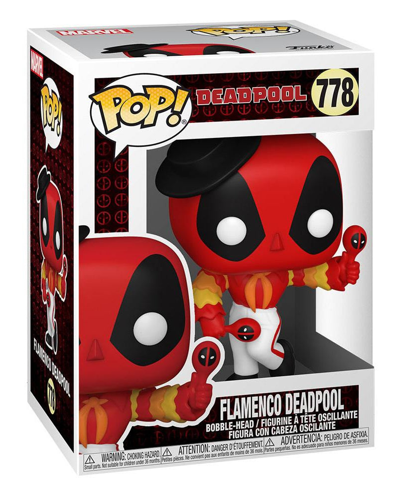 Deadpool Flamenco 30th Anniversary Funko POP! Vinyl Figure Marvel 9 cm